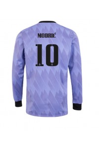 Fotbalové Dres Real Madrid Luka Modric #10 Venkovní Oblečení 2022-23 Dlouhý Rukáv